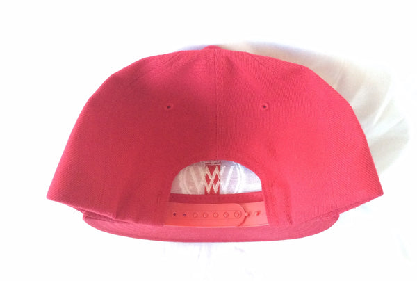 Red WW Hustle Brand Snapback Hat